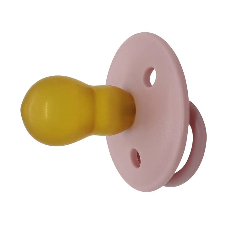 Sucette ronde en latex 6 mois « Rose » pour la vente par mininor