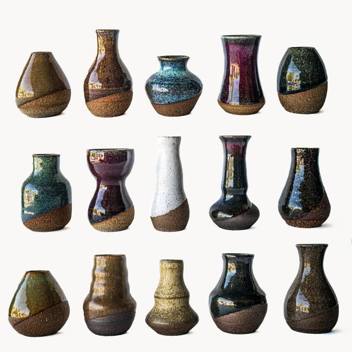Sara Pilchman Ceramics - Wholesale Vase - TinyPots Bottleneck7