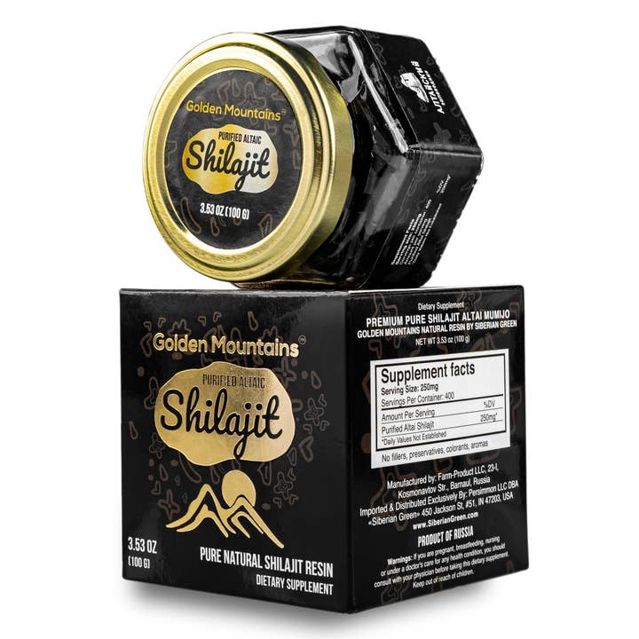 SiberianGreen - Wholesale Healing Salve/Balm/Cream - Golden Mountains Shilajit Resin Premium Pure Authentic Siber