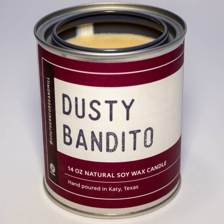 Dusty Bandito Soy Candle for wholesale by Southern Forge and Mill