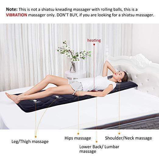 SNAILAX - Wholesale Body Massager - Snailax Vibrating Massage mat with heat,Full Body Massager for Neck and Back, leg, thighs - 391S3