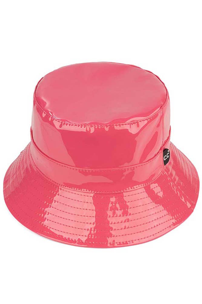 Hana - Vendita all'ingrosso Cappello da pescatore - Donna - Cappello a secchiello impermeabile lucido a tinta unita C.C8