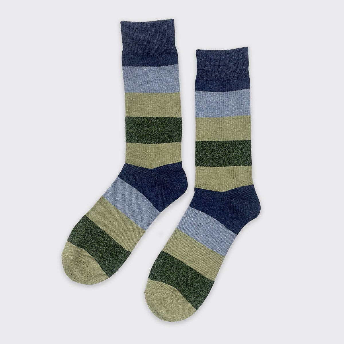 Forever England / Millie Mae – wholesale Socks – Men's – Men's Striped Socks - Navy/Olive0