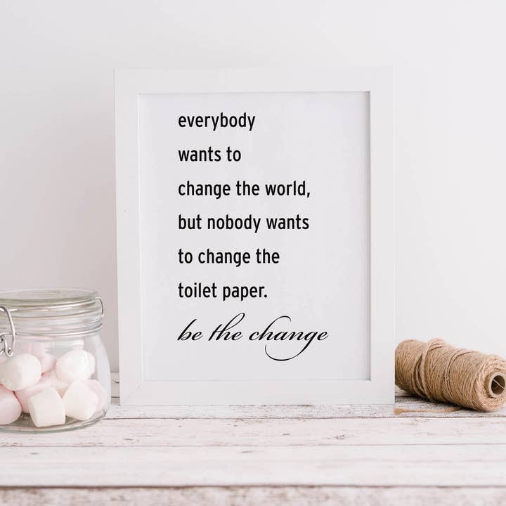 Ändra Världen - Väggtryck för wholesale av Wonky Cards