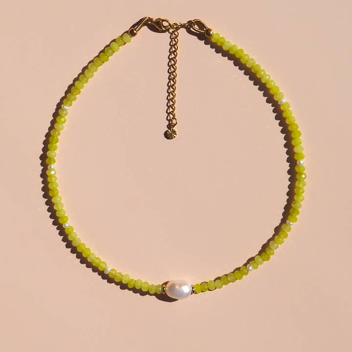Freshwater Pearl with Lime Gemstone Beaded Necklace and other Purchase Wholesale dolomite lime. Free Returns & Net 60 Terms on Faire trending on Faire.