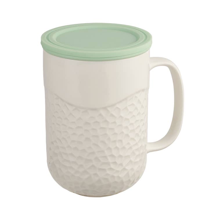 CasaWare - Wholesale Tea Strainer/Infuser - 15oz Tea Infuser Mug Coral