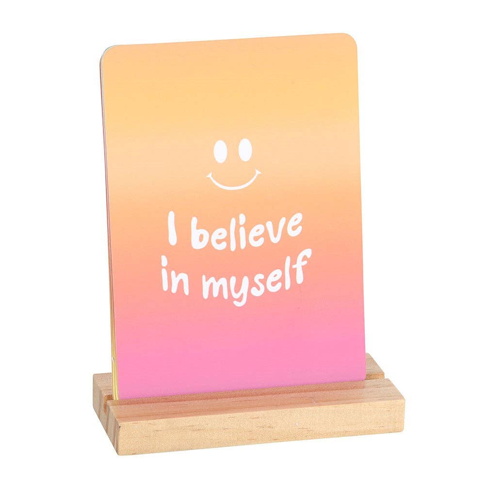 Something Different Wholesale - Wholesale Encouragement Card - Mindful Moments Affirmation Cards with Wooden Stand1