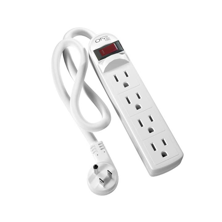 Promounts - Wholesale Cord - ONE Products 4 Outlet Power Strip with 2 Foot Extension Cord (PS401)1
