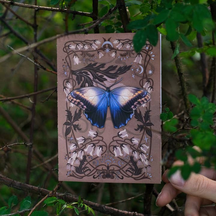 Moth and Myth – wholesale Everyday greeting card – Owl Butterfly Greeting Card with Removable Butterfly3