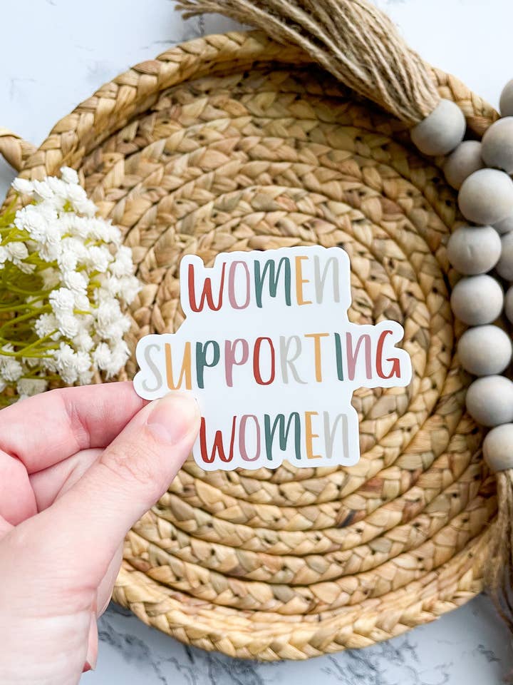 Women Supporting Women Sticker 2.73 x 3" for wholesale by William Marie Designs