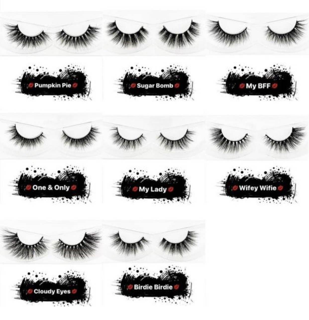 Lashes4today - Wholesale False/Fake Eyelashes - 3D Mink Eyelash Strips4