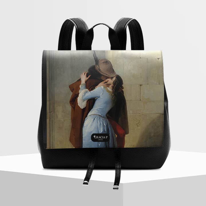 Molly ryggsäck av Gracia P - italiensk ryggsäck - Hayez kyss för wholesale av GLOBALSHOP SRL