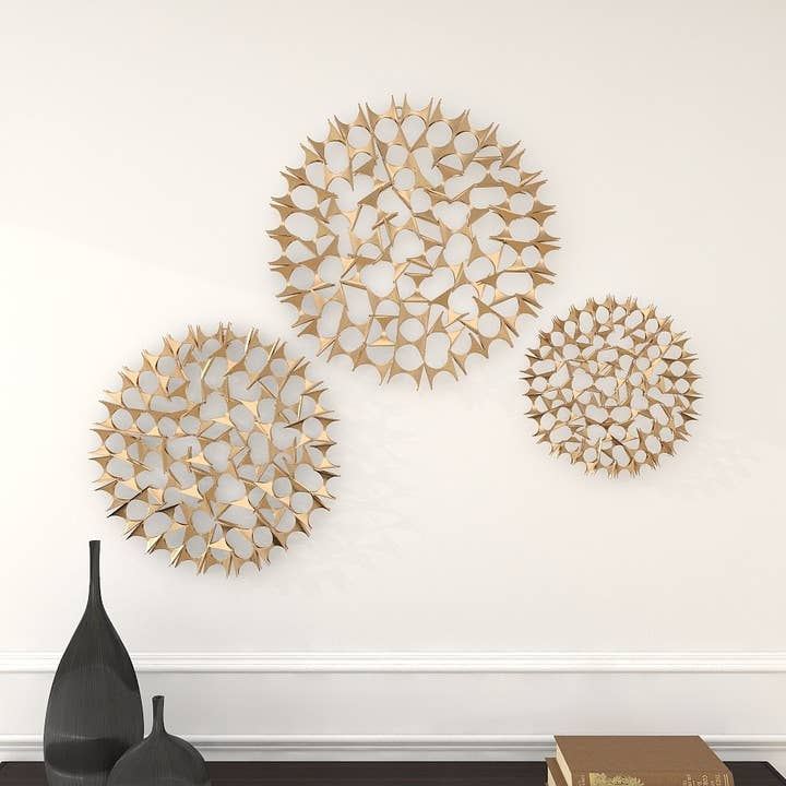 Deco Marché - Wholesale Wall Art Set - Modern Gold Metal Wall Decor Set11