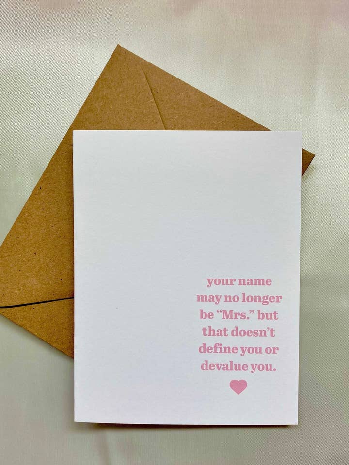 Tarjeta de divorcio para ella para venta al por mayor de The Butter and Honey Co.