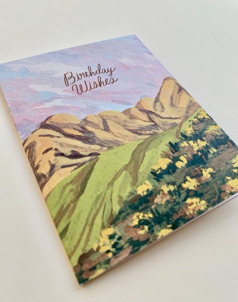 Little Salt Wagon – wholesale Birthday card – Birthday Wishes Mountain Greeting Card For Him5