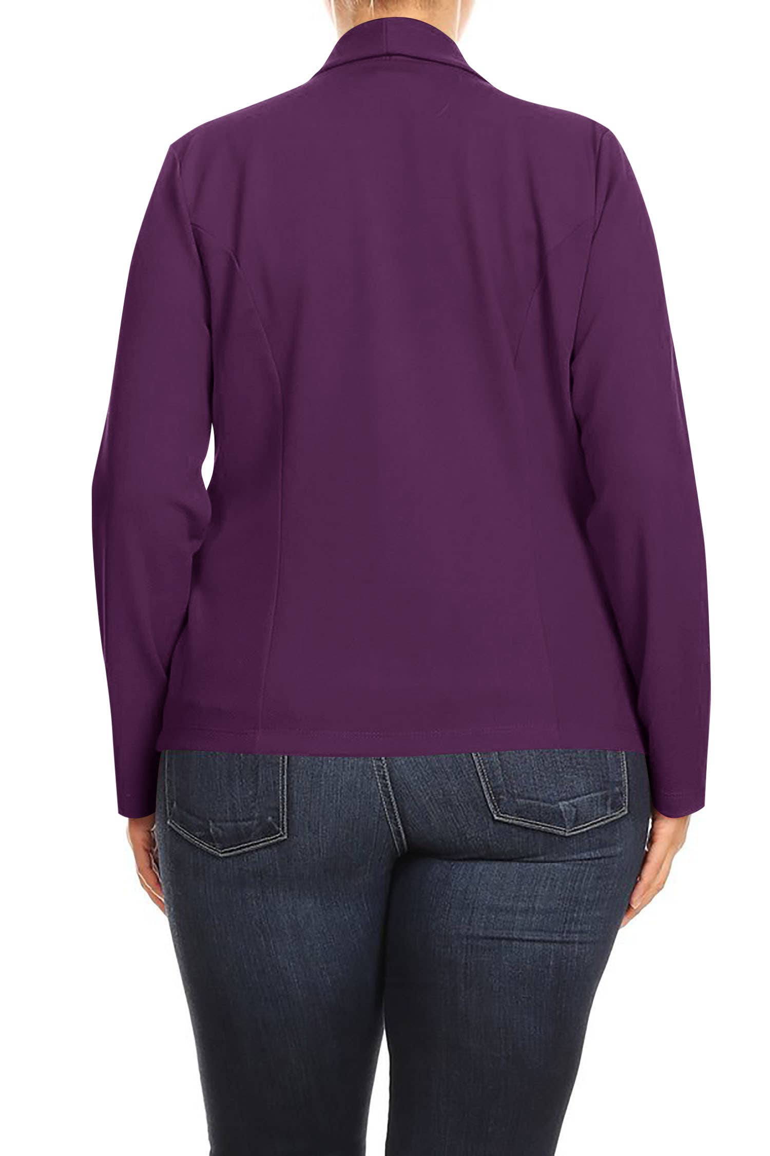 MOA COLLECTION - Wholesale Blazer - Women's - Plus Size Casual Open Front Office Work Wear Blazer Jacket22