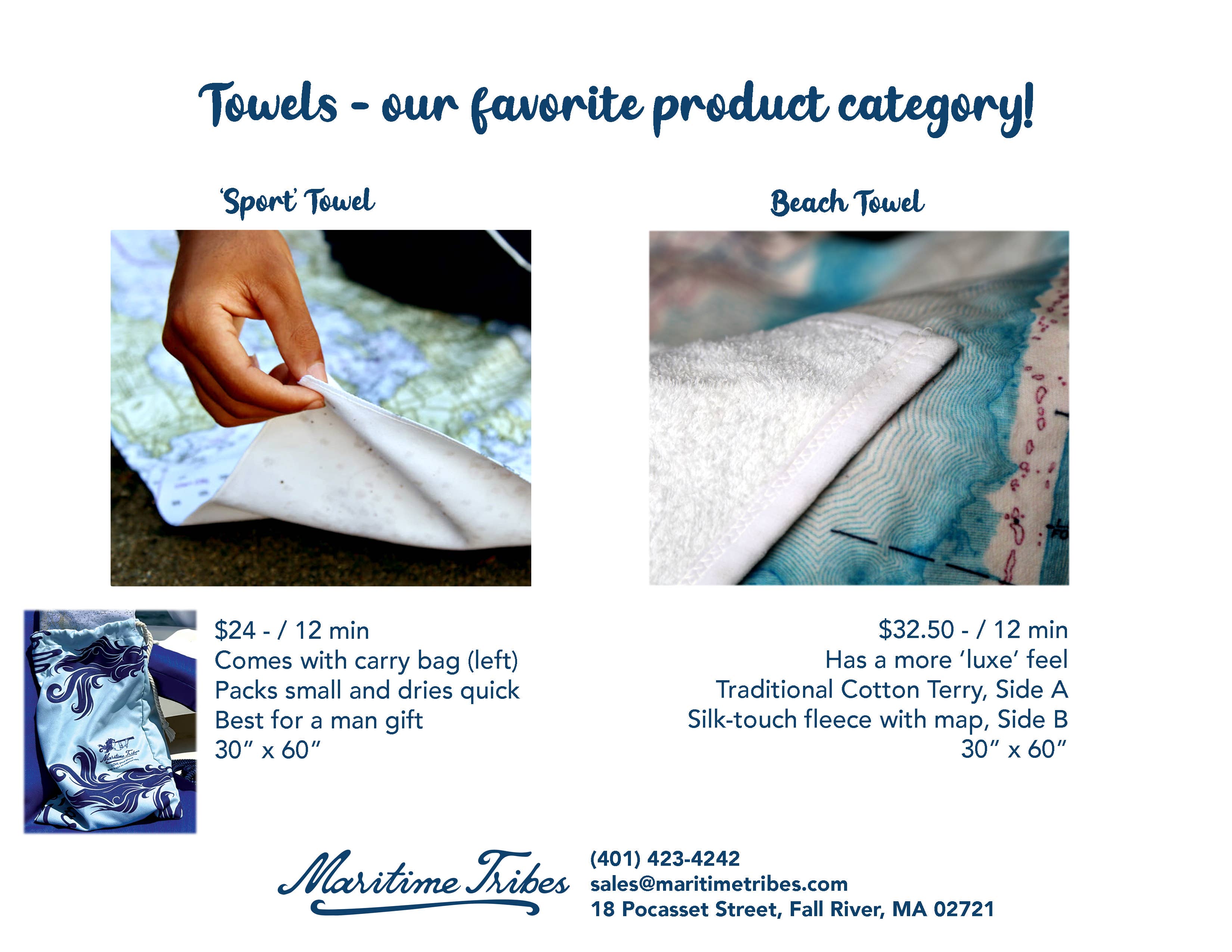 Maritime Tribes LLC - Wholesale Beach Towel - Towel, Beach & Bath - Side A - Cotton Terry. Side B Fleece7