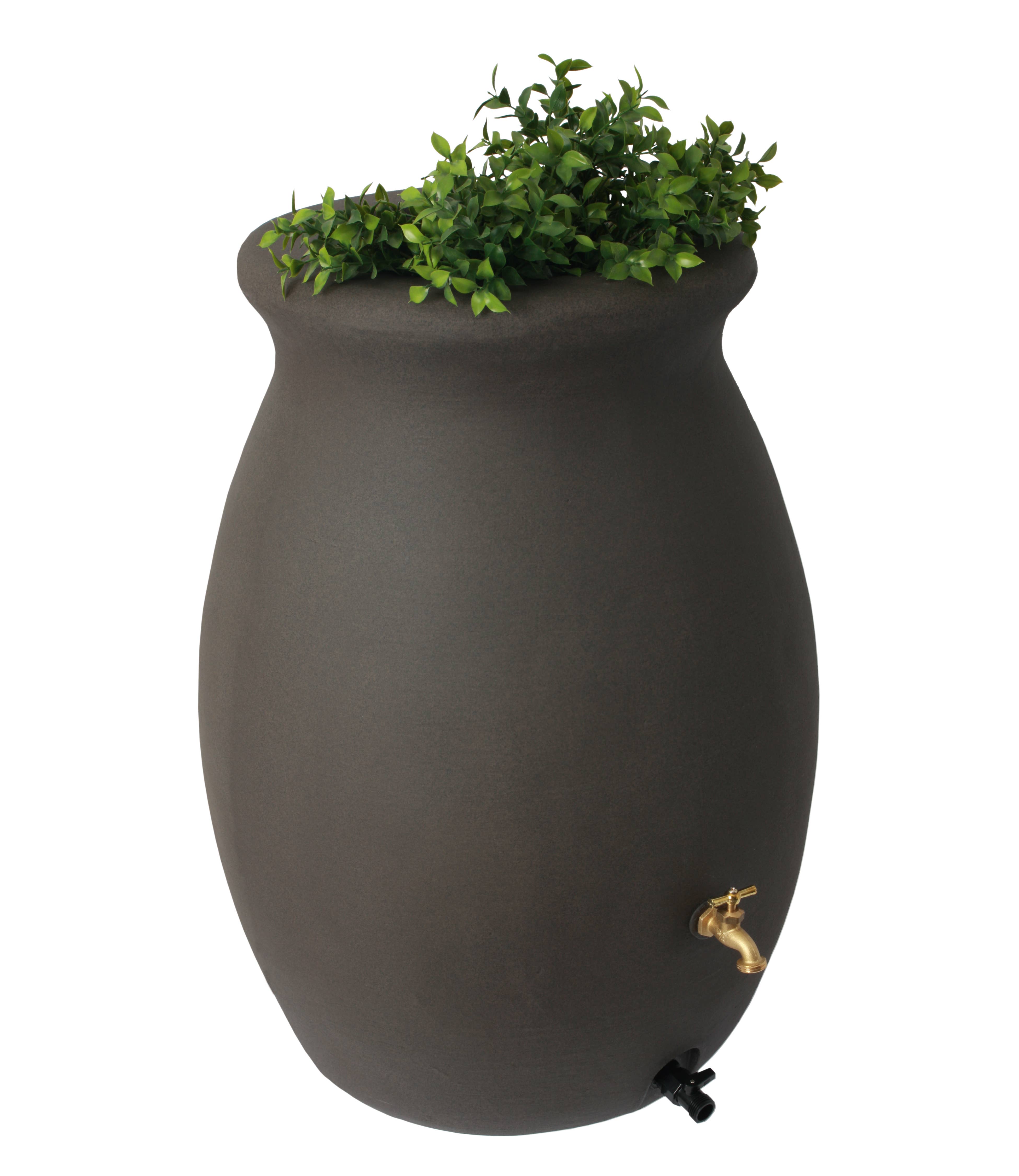 Algreen - Wholesale Outdoor Ornament/Decor - Castilla 50 Gallon Flat Back Rain Barrel23