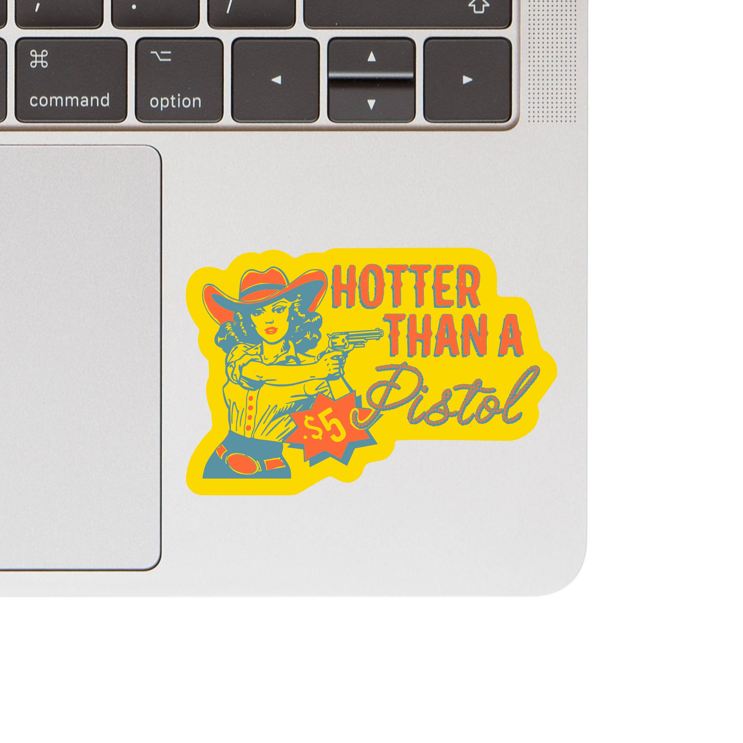 Juju and Moxie - Wholesale Phone & Laptop Stickers - Hot Pistol Cowgirl Sexy Western High Quality Vinyl Sticker 1