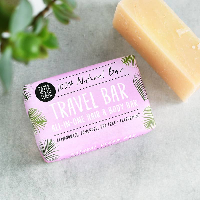 Paper Plane - Wholesale Bar Soap - Travel Bar 100% Natural Vegan Plastic Free