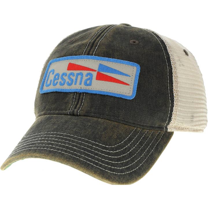 Cessna 70's Logo Patch Trucker Cap for wholesale by Aeroplane Apparel Co.