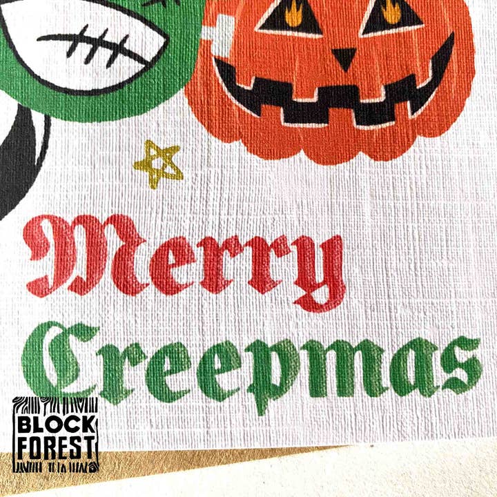 Blockforest - Wholesale Christmas Card - Creepmas Baubles Festive Yuletide / Christmas Card2