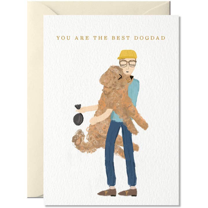 Dogdad Greeting Card for wholesale by Nelly Castro