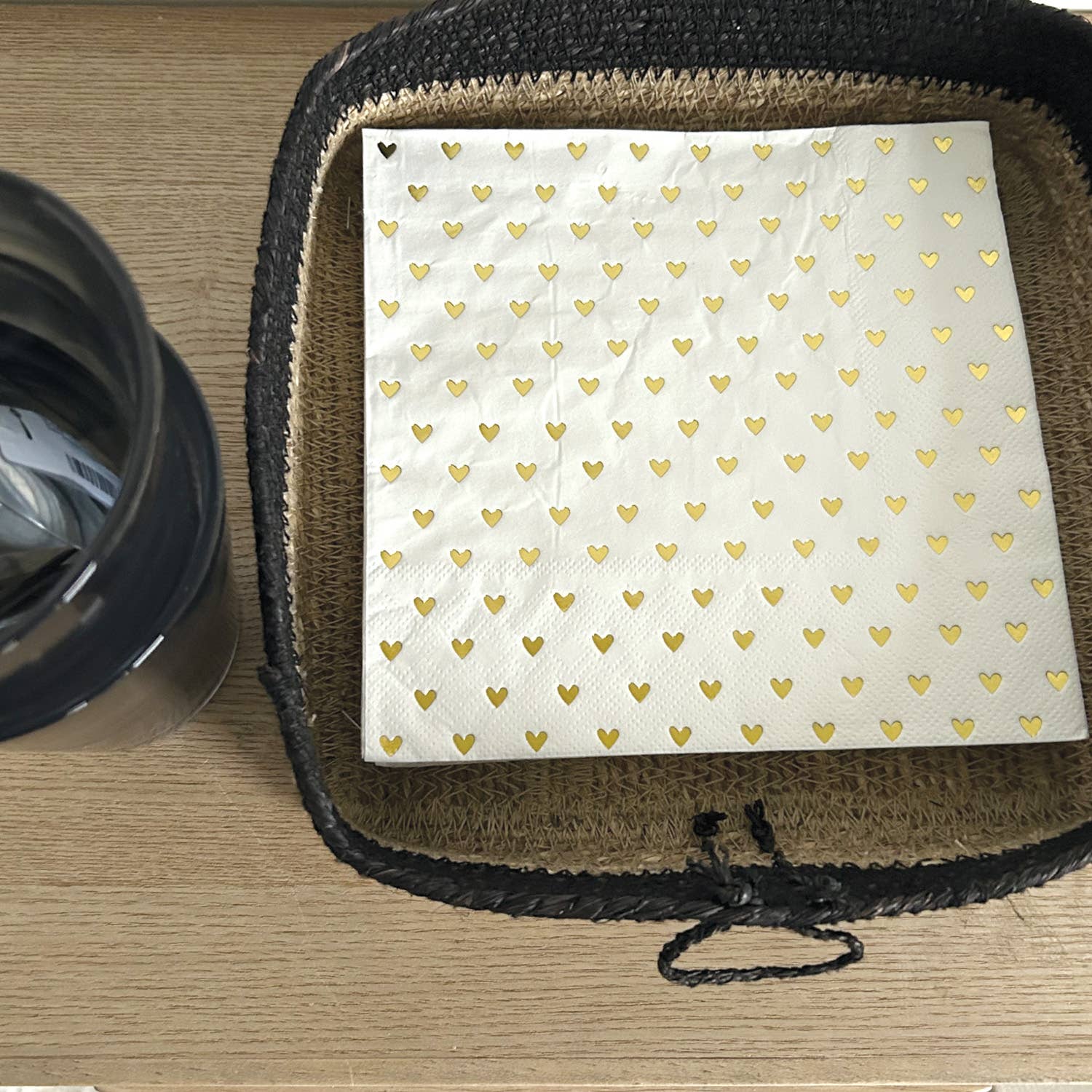 Opjet Paris – Großhandel Papier- & Stoffserviette – goldenes Herz Papierserviette x202