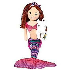 The Petting Zoo - Wholesale Doll - Kids - 17" (42cm) Boho Mermaid & Unicorn Asst - White & Pink Eyes