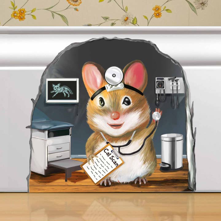 Micesterpiece - Wholesale Wall Decal/Stickers - 3D Mouse Hole Doctor Wall Sticker Decal - Micesterpiece1