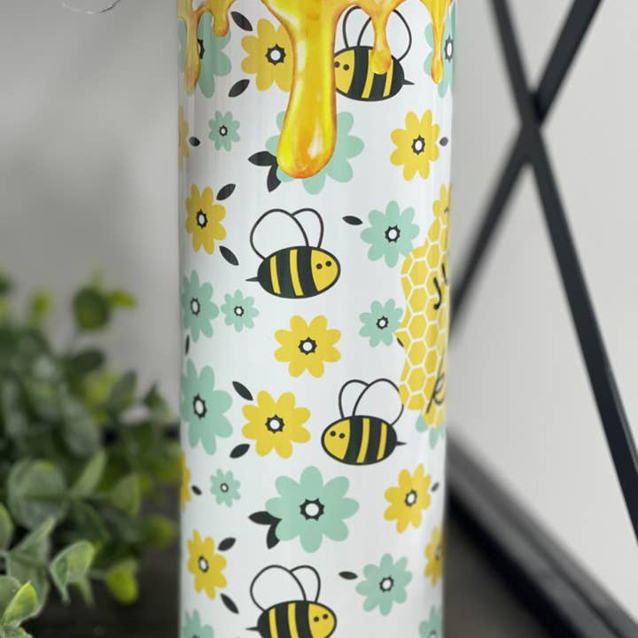 CMD Wholesale - Wholesale Insulated Mug/Tumbler - Just Bee Kind 20oz Skinny Tumbler2