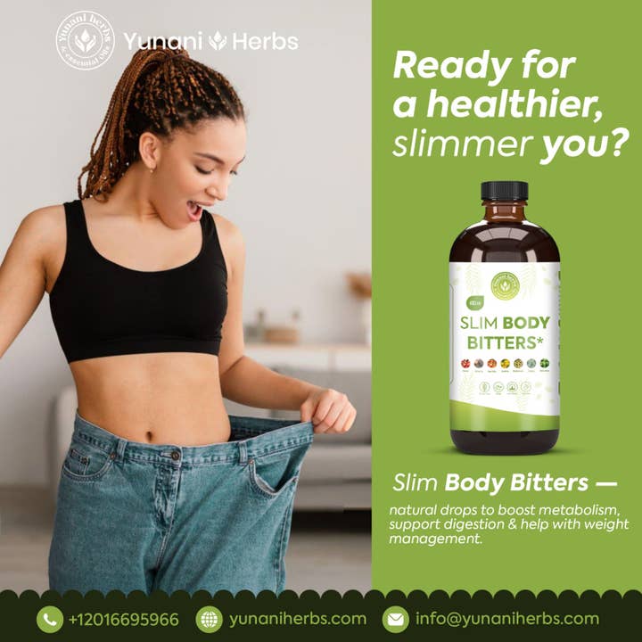 Slim Bitters for wholesale by Yunani Herbs & essential Oils