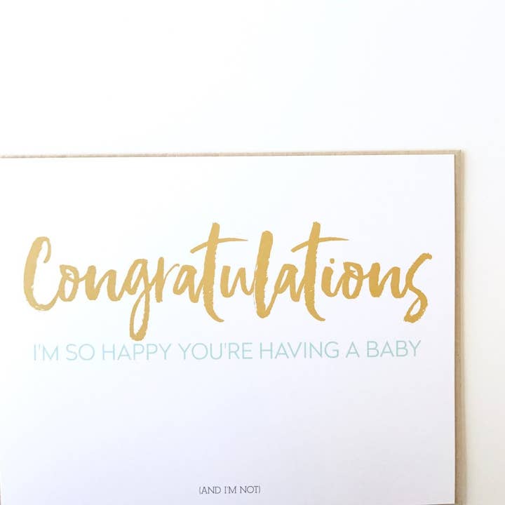 Congratulations I Am So Happy Card for wholesale by PAGEFIFTYFIVE