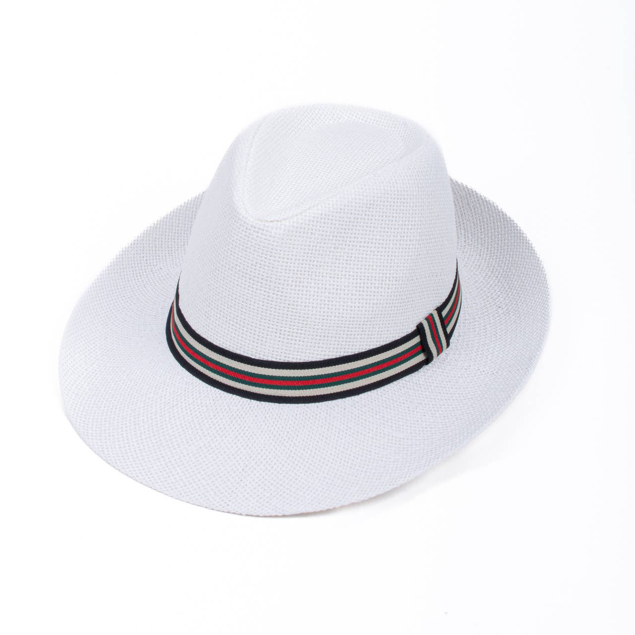 Selini New York - Wholesale Fedora - Men's - Men's Tri-Color Banded Wide Brim Fashion Fedora Hat-FSS171287