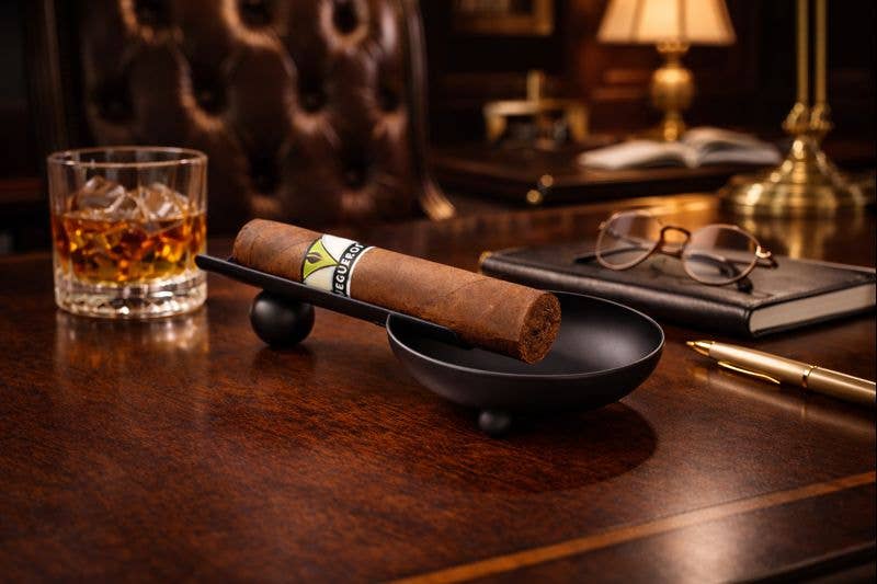 BeyBerk International - Wholesale Ashtray - Stainless Steel Cigar Ashtray- Black Finish5