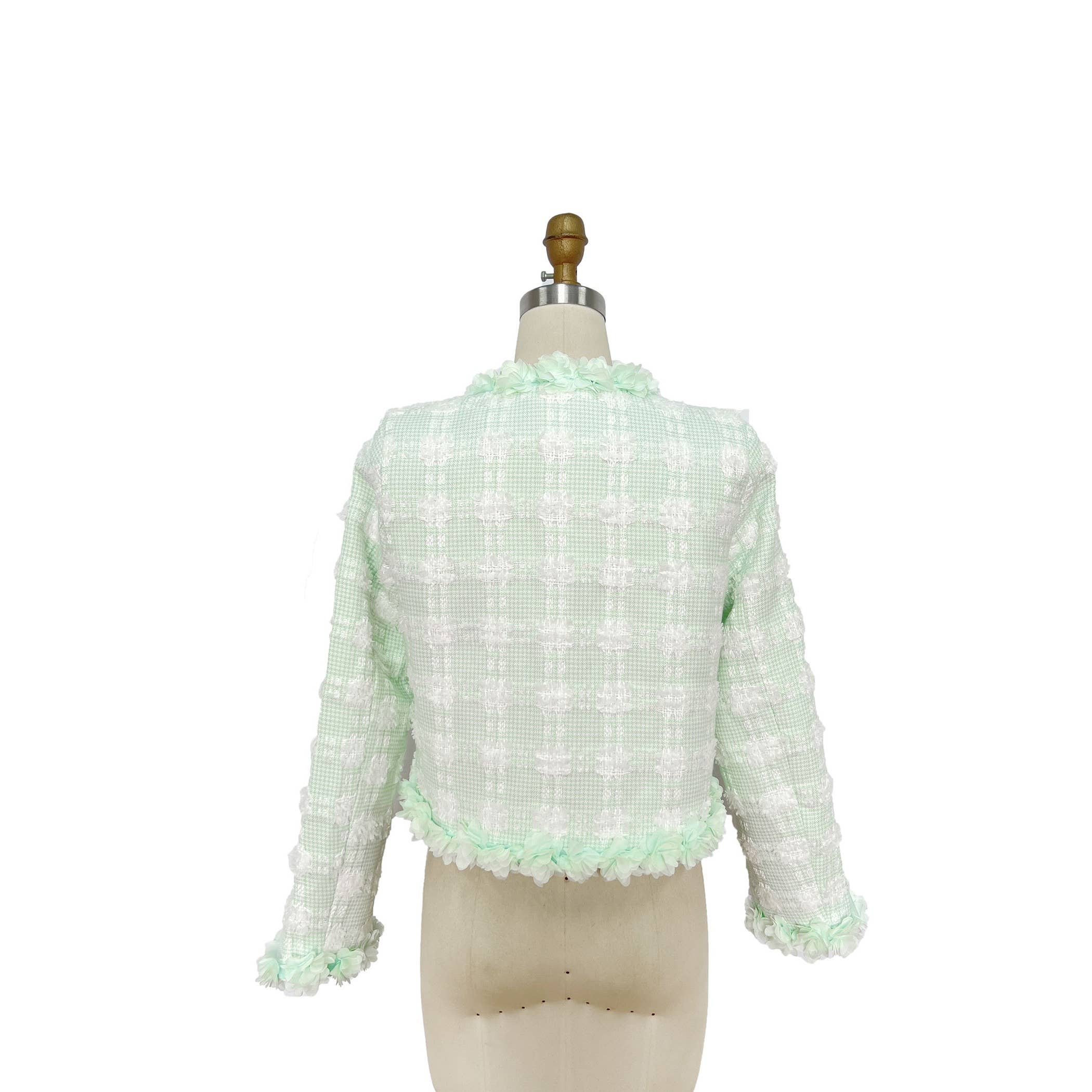 XHHH Inc - Vente Veste – femme - Vestes en tweed à motif à carreaux6