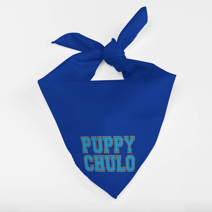 Puppy Chulo Dog Bandana for wholesale by Que Rico T-Shirt Co.
