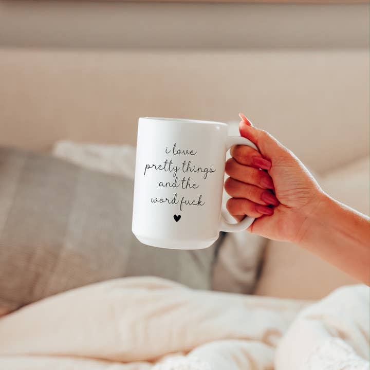 Oakbury Designs - Wholesale Coffee Mug - Pretty Things | 15oz Ceramic Coffee Mug2