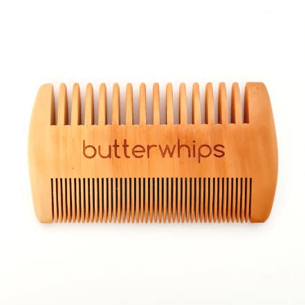Pente de barba de madeira de pêra Butterwhips por atacado de Butterwhips Ltd
