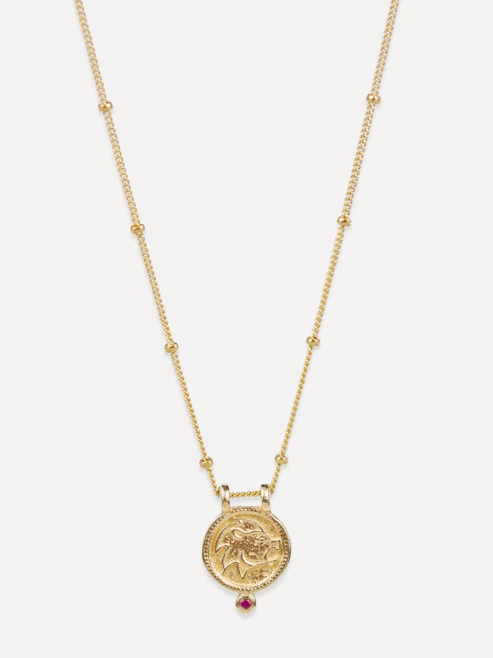 Zodiac Necklace - leo "confident & cool" for wholesale by Lulu Designs