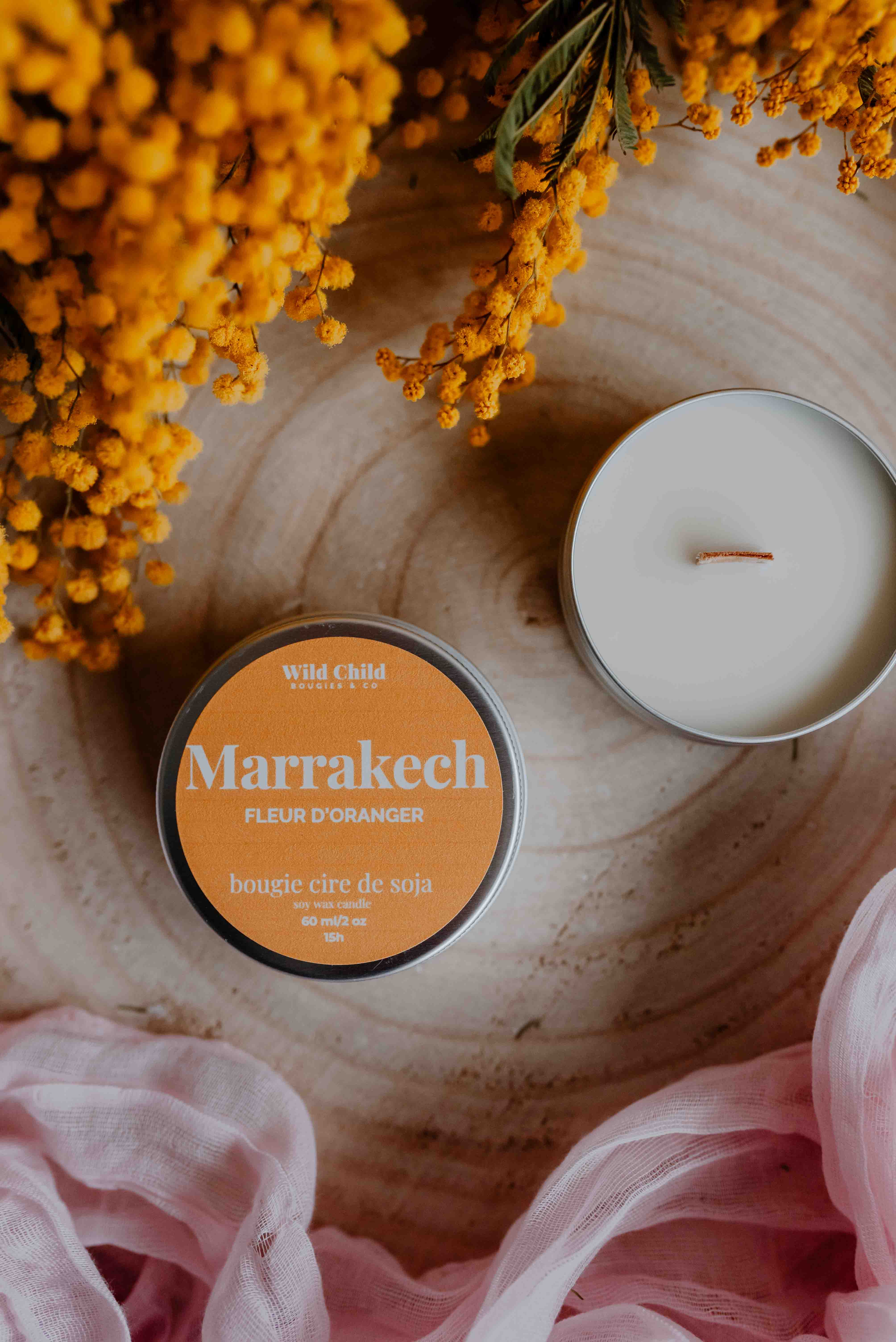 WILD CHILD Bougies & Co - Wholesale Jar/Filled Candle - Mini candle ORANGE BLOSSOM1