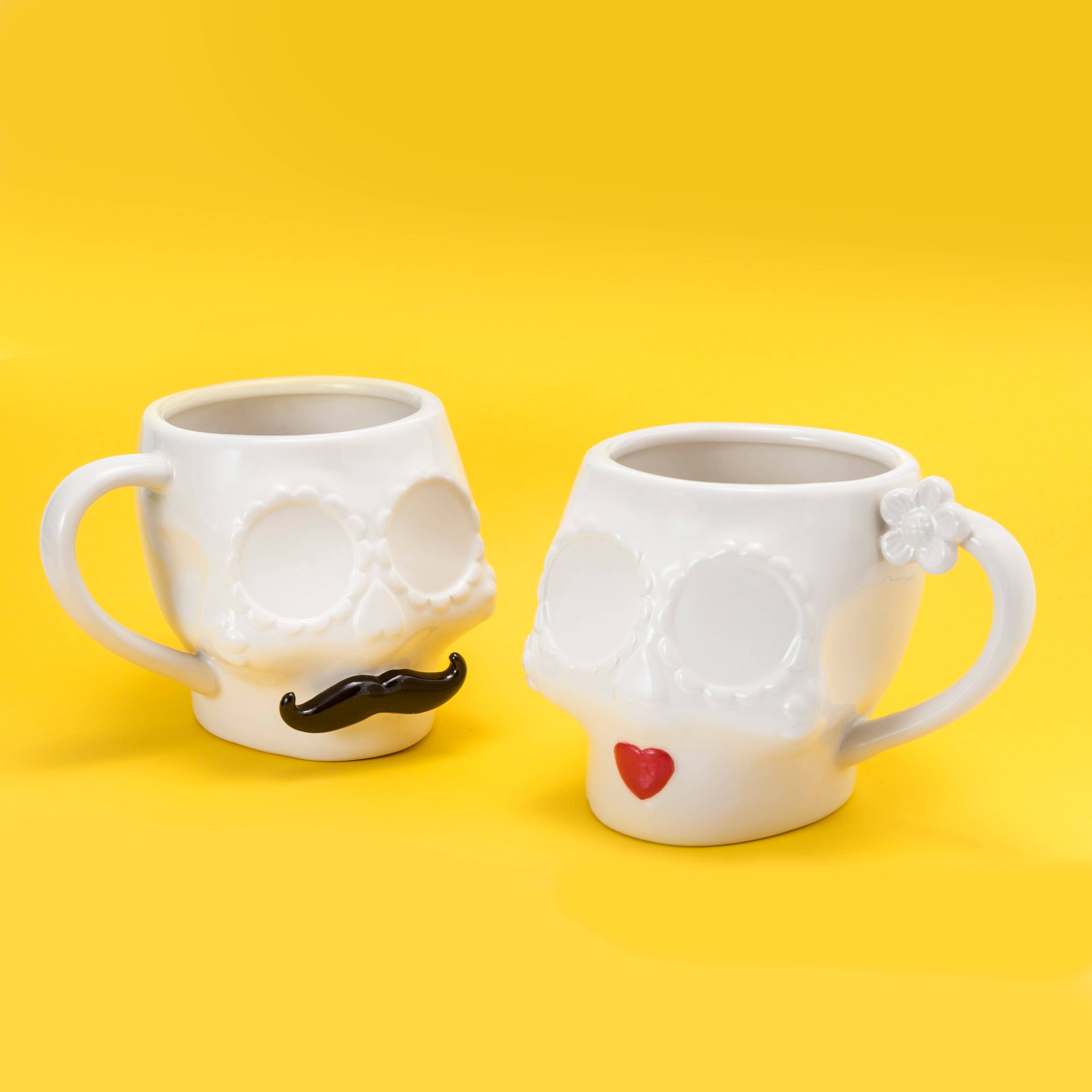 Mustard - Wholesale Coffee Mug - Sugar Skull Mug Femail2