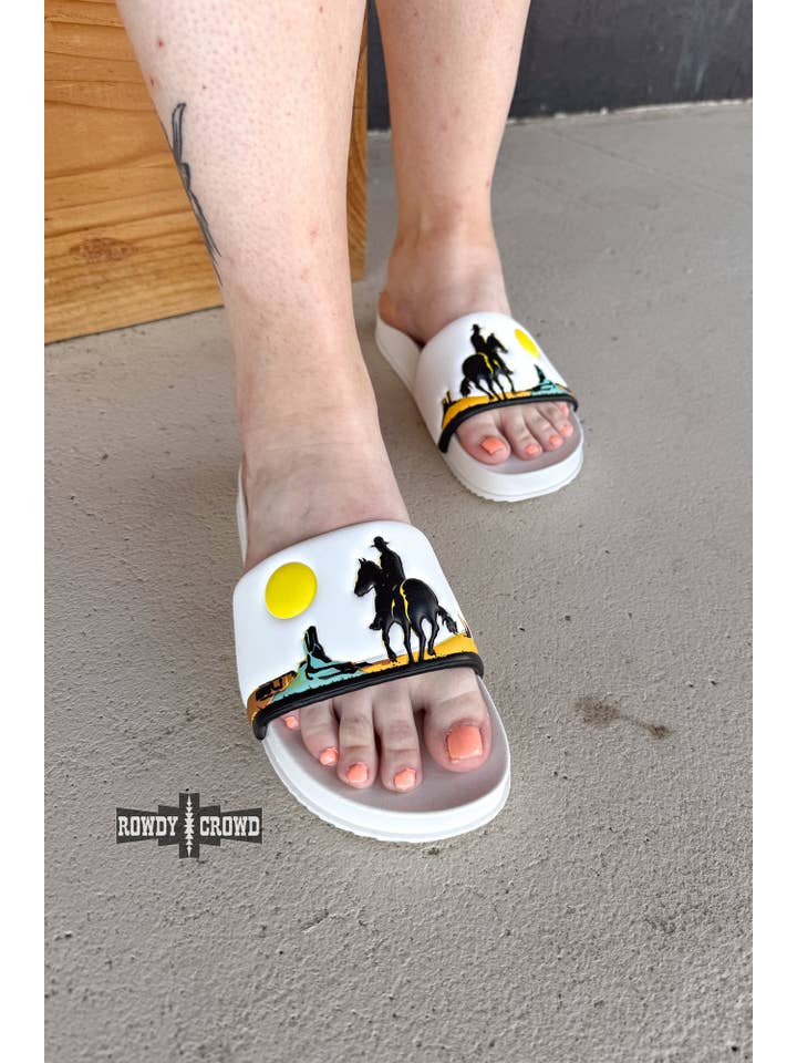 Rowdy Crowd Clothing - Wholesale Slides – Women’s - Saddle Bum Slides4