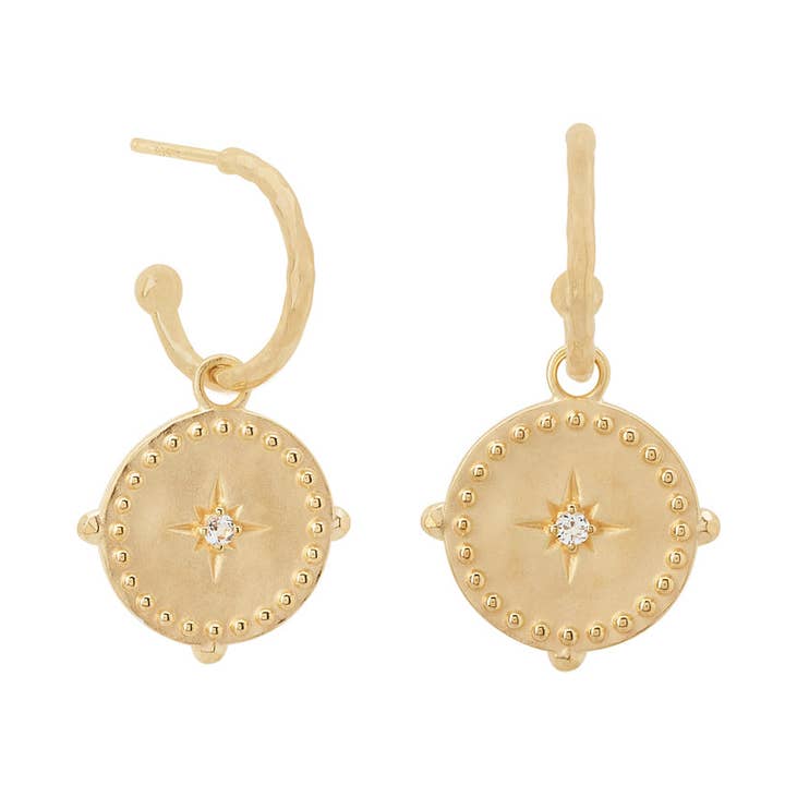 Petites créoles pour la vente par Murkani Jewellery