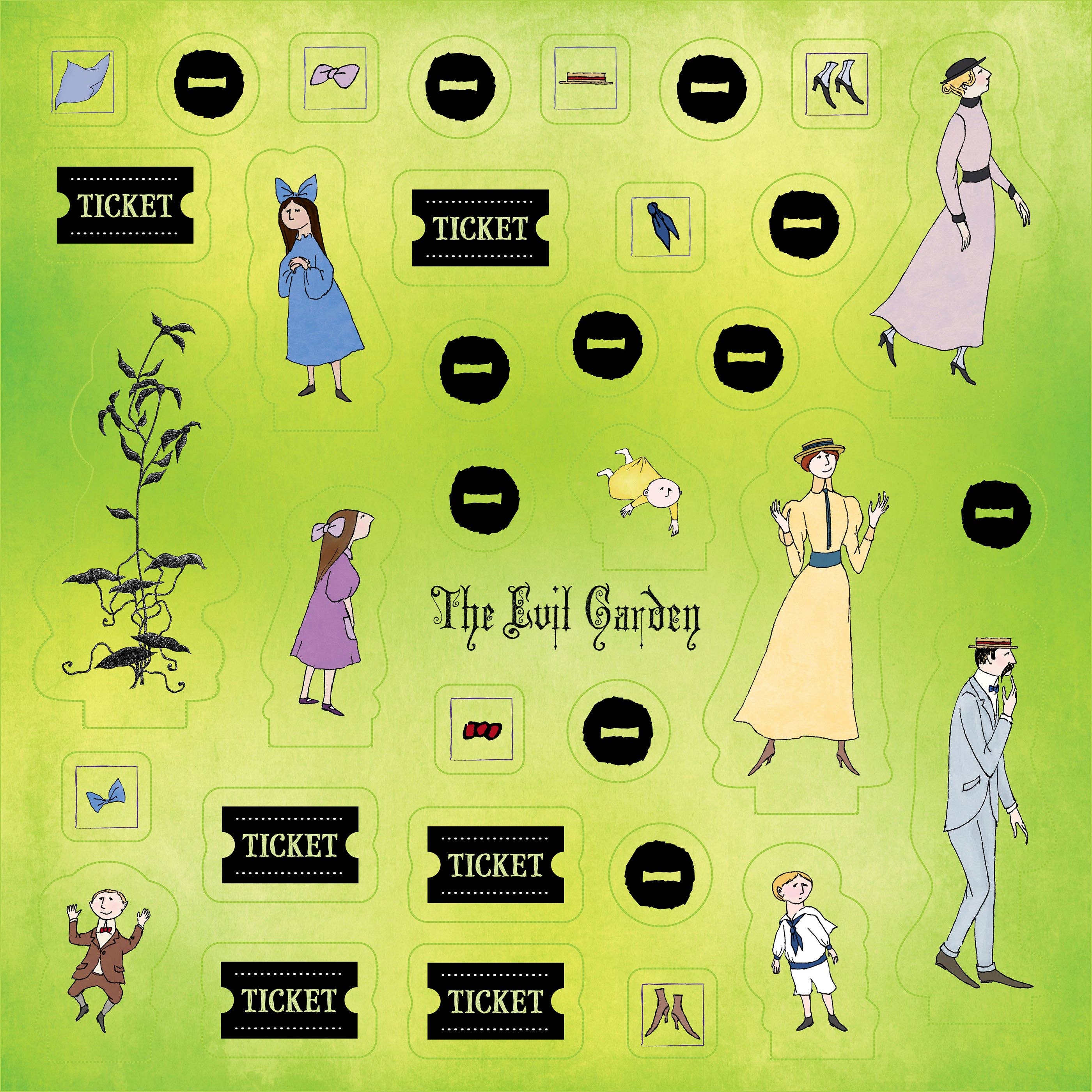 Pomegranate - Wholesale Board Game - Escape from The Evil Garden: An Edward Gorey Board Game6