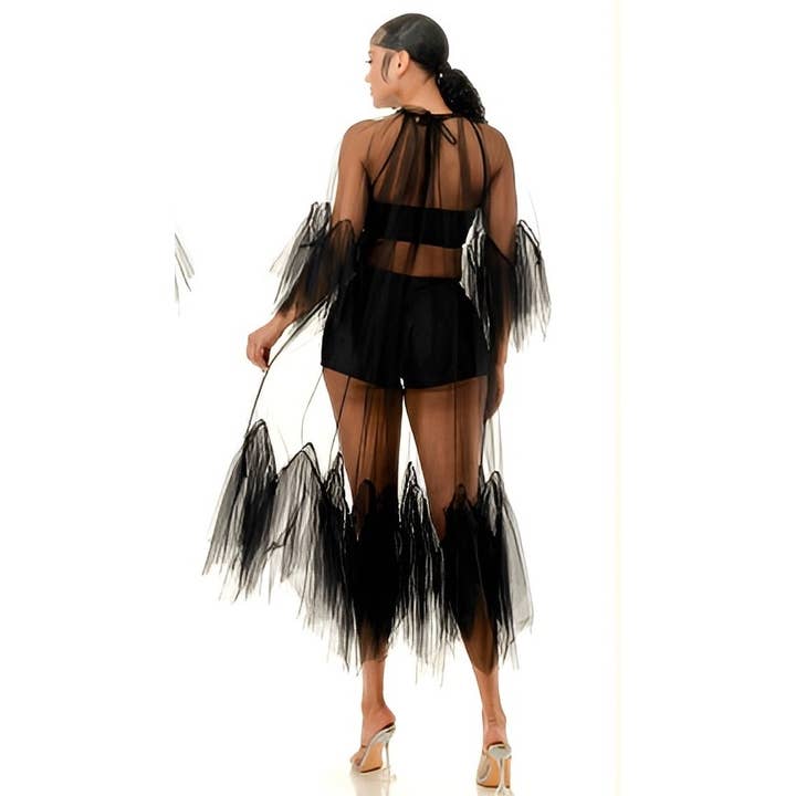 BLACK GLAMOROUS GLOW DRESS for wholesale on Faire