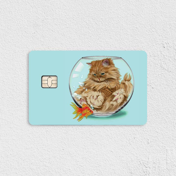 Heckin' Bamboozled klistermærke til kreditkort for engroshandel hos Cat Loaf Studio