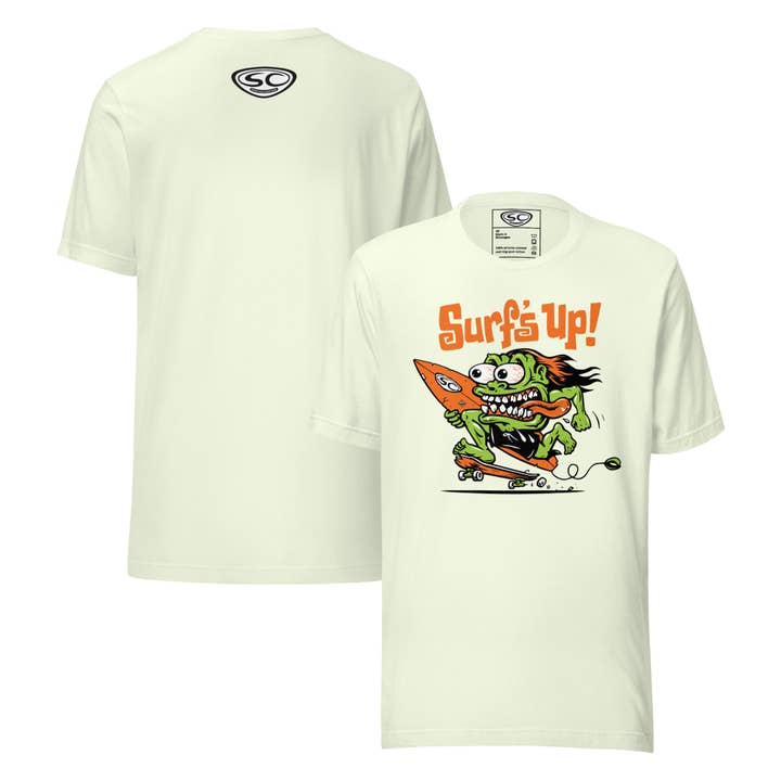Santa Cruz Surf Shop Surf's Up Monster Tshirt for wholesale by Santa Cruz Surf Shop
