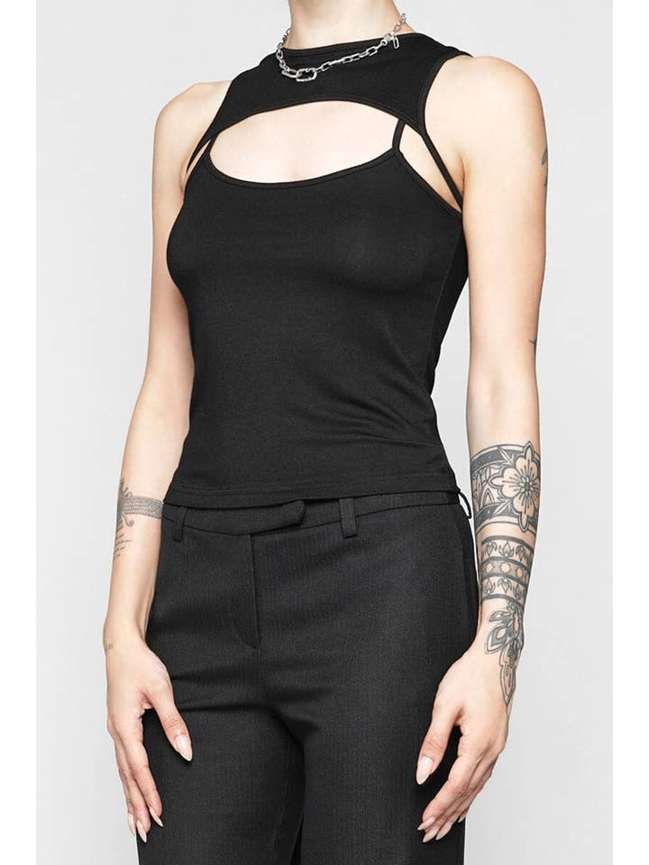 BLACK Andromeda Tank Top for wholesale on Faire8