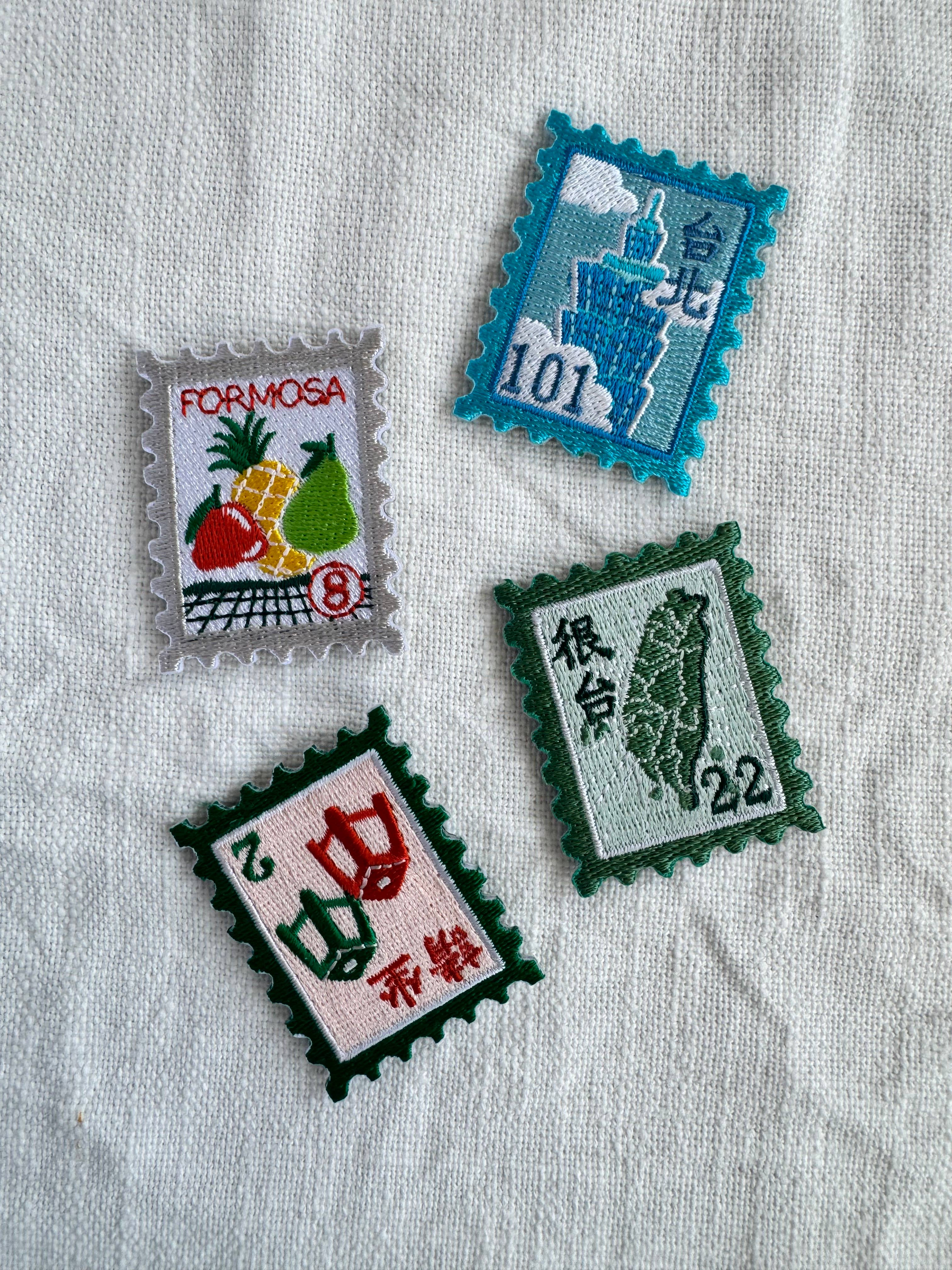 mou mou market - Vente Écusson - Patch brodé thermocollant Taïwan | Taipei 1012